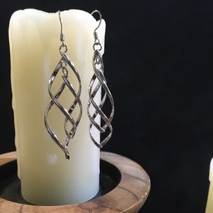 Silver Spiral Earrings